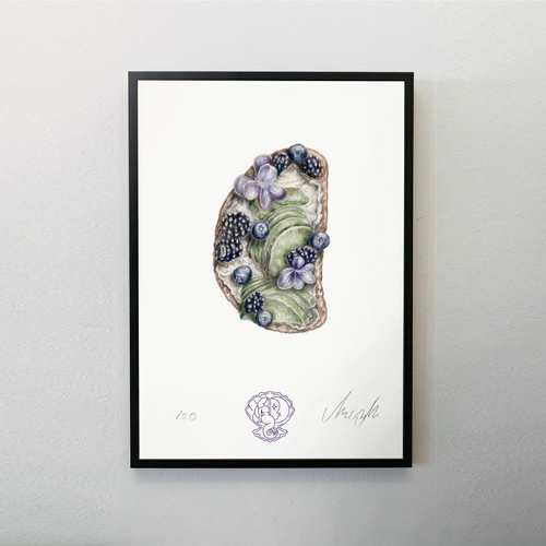 Avocado toast - A4 art print