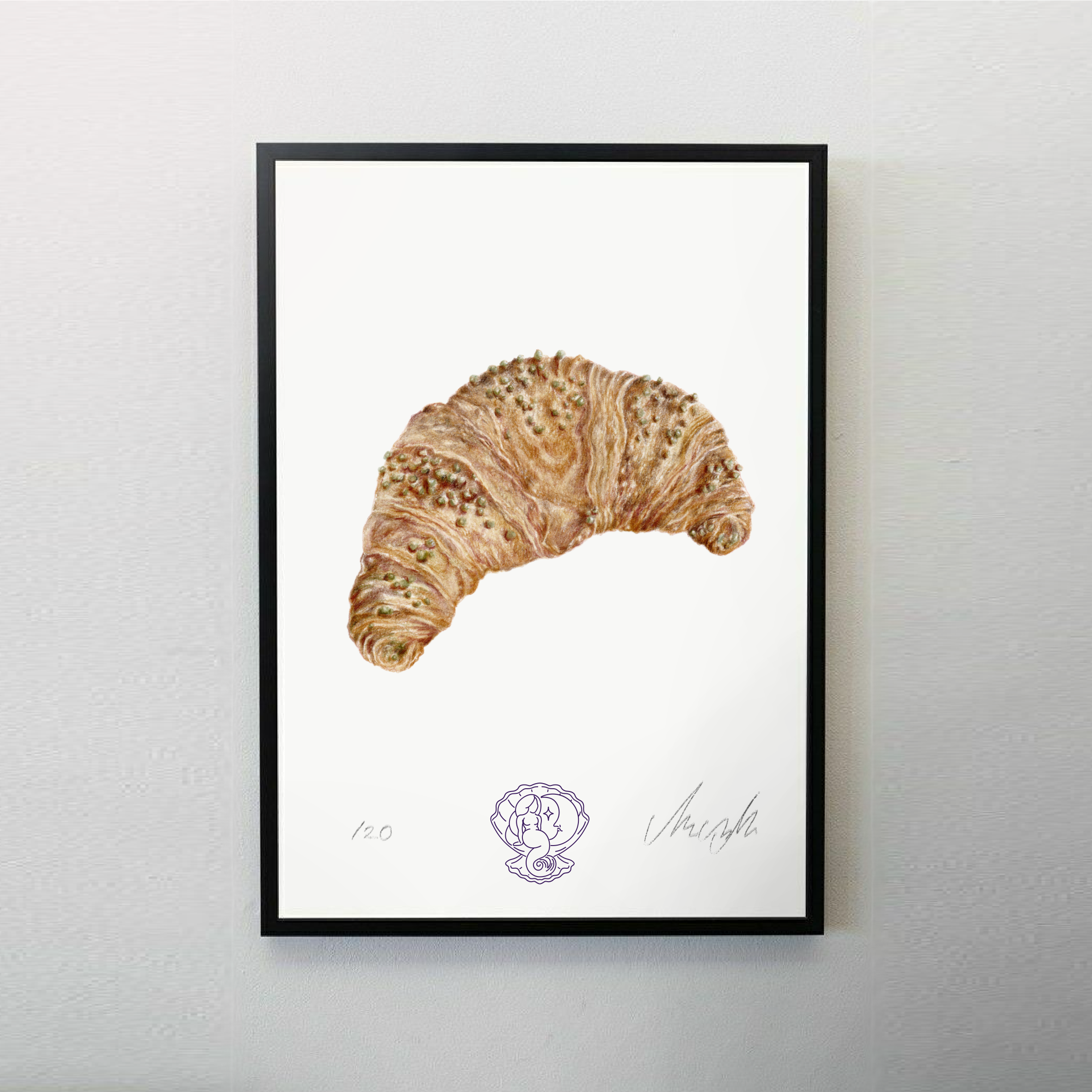 Croissant - A4 art print