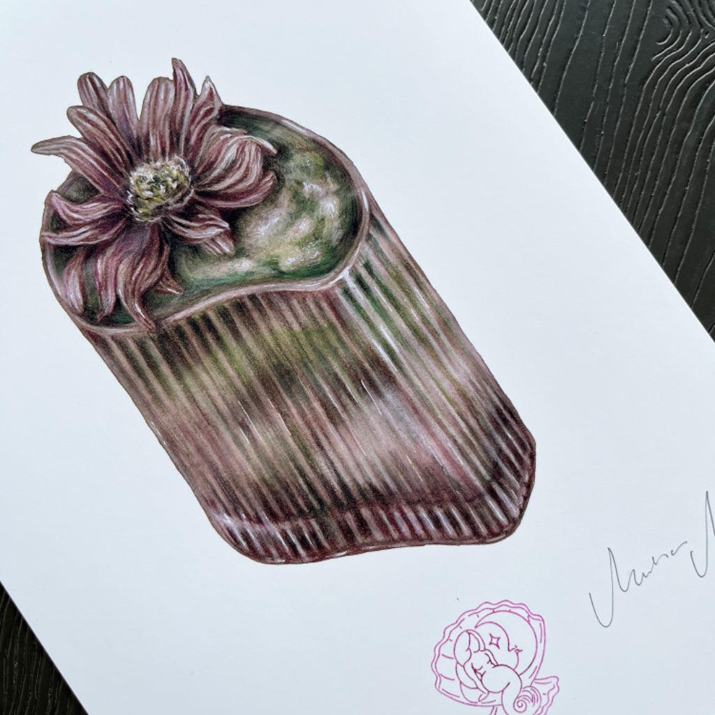 Matcha latte limitált művészeti nyomat, minőségi papíron
