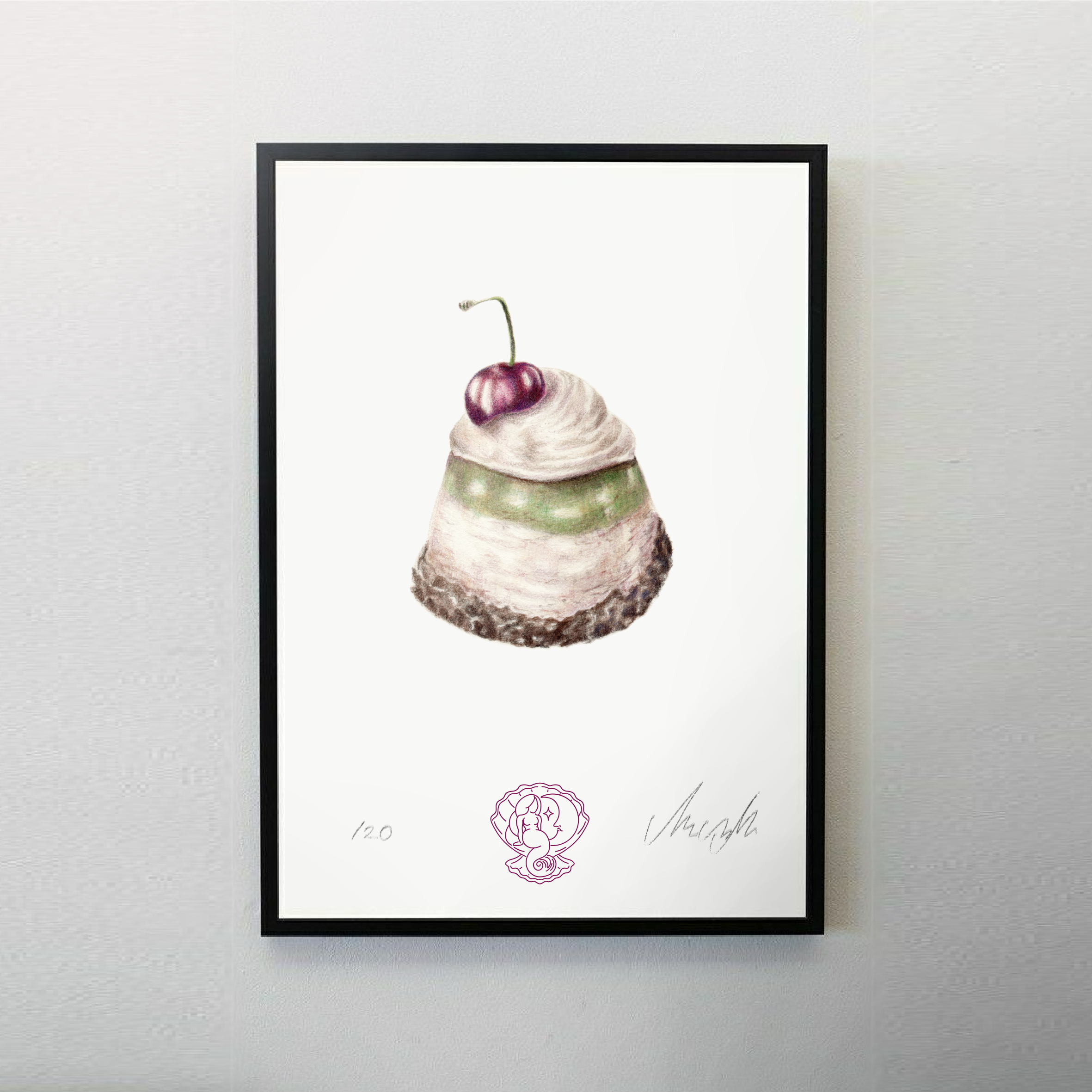 Pistachio mono - A4 print