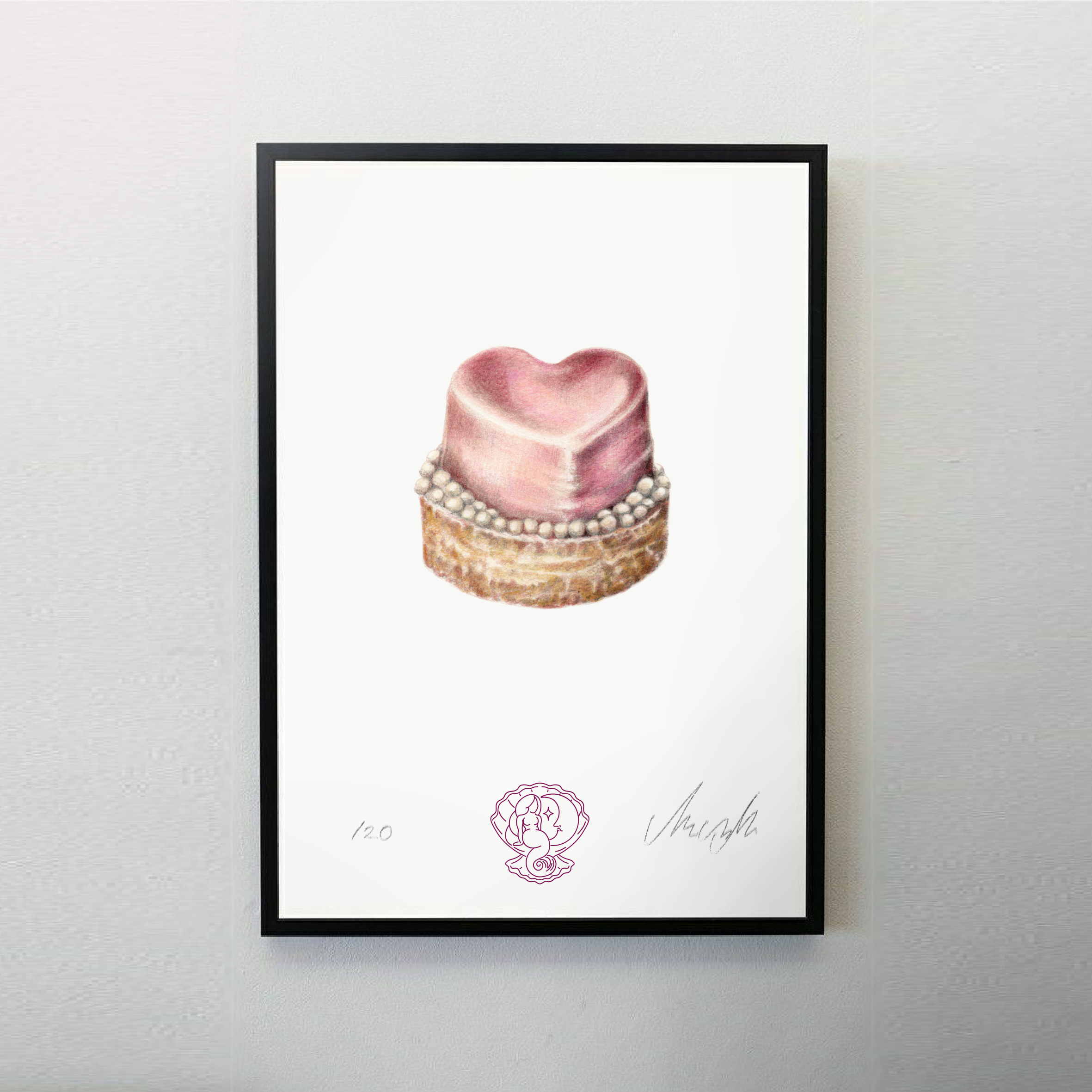 Szív süti - A4 art print